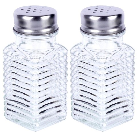 ZESTAW DO SOLI I PIEPRZU 2-ELE SOLNICZKA + PIEPRZNICZKA SZKLANA ALPINA 139376