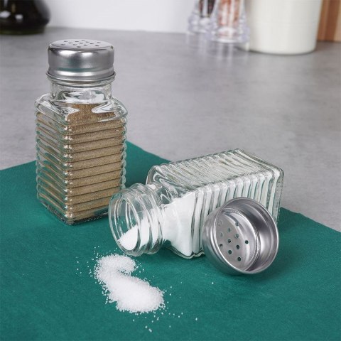 ZESTAW DO SOLI I PIEPRZU 2-ELE SOLNICZKA + PIEPRZNICZKA SZKLANA ALPINA 139376