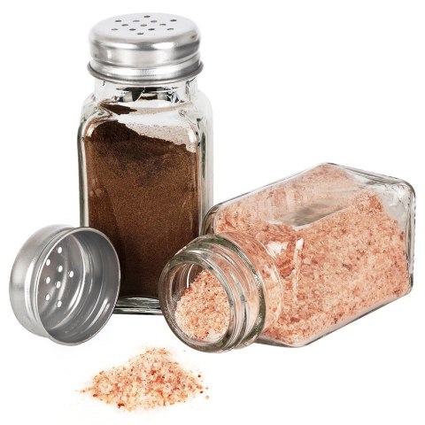 ZESTAW DO SOLI I PIEPRZU 2-ELE SOLNICZKA + PIEPRZNICZKA SZKLANA ALPINA 139639