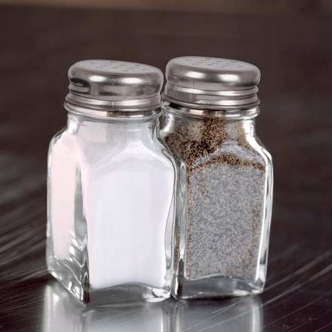 ZESTAW DO SOLI I PIEPRZU 2-ELE SOLNICZKA + PIEPRZNICZKA SZKLANA ALPINA 139639