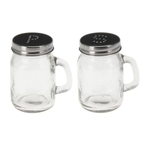 ZESTAW DO SOLI I PIEPRZU 2-ELE SOLNICZKA + PIEPRZNICZKA SZKLANA EH EXCELLENT HOUSEWARE 125578