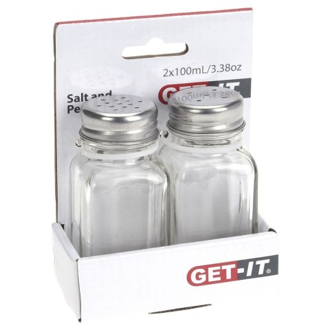 ZESTAW DO SOLI I PIEPRZU 2-ELE SOLNICZKA + PIEPRZNICZKA SZKLANA EH EXCELLENT HOUSEWARE 259092