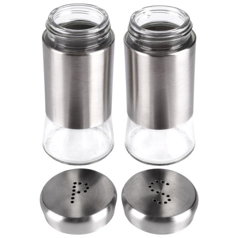 ZESTAW DO SOLI I PIEPRZU 2-ELE SOLNICZKA + PIEPRZNICZKA SZKLANA HIT 259212