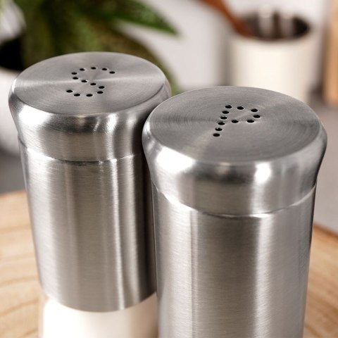 ZESTAW DO SOLI I PIEPRZU 2-ELE SOLNICZKA + PIEPRZNICZKA SZKLANA HIT 259212