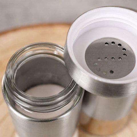 ZESTAW DO SOLI I PIEPRZU 2-ELE SOLNICZKA + PIEPRZNICZKA SZKLANA HIT 259212