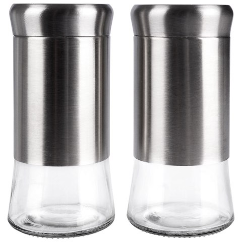 ZESTAW DO SOLI I PIEPRZU 2-ELE SOLNICZKA + PIEPRZNICZKA SZKLANA HIT 259212