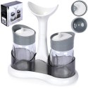 ZESTAW DO SOLI I PIEPRZU 3-ELE PRZYPRAWNIK SOLNICZKA + PIEPRZNICZKA ZE STOJAKIEM EH EXCELLENT HOUSEWARE 259393