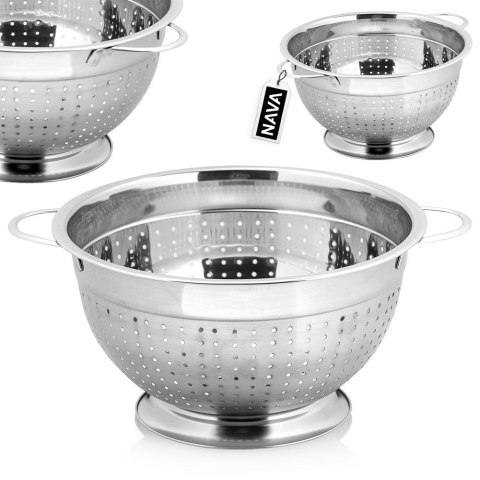 CEDZAK DURSZLAK KUCHENNY STALOWY SITKO SITO DO ODCEDZANIA ACER 24 CM NAVA 10-174-060