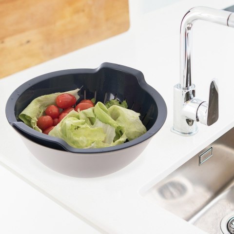 CEDZAK KUCHENNY Z MISKĄ 2W1 DURSZLAK SITKO MISKA SZARY ELA 3L ORION 124486