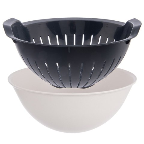 CEDZAK KUCHENNY Z MISKĄ 2W1 DURSZLAK SITKO MISKA SZARY ELA 3L ORION 124486