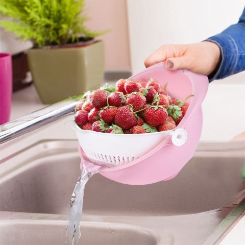 CEDZAK KUCHENNY Z MISKĄ OBROTOWY DURSZLAK SITKO 21CM ORION 124415