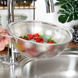 CEDZAK KUCHENNY Z UCHWYTAMI DURSZLAK STALOWY SITKO ANETT 20.5CM ORION 124477