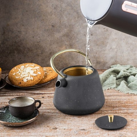 CZAJNICZEK ŻELIWNY ZAPARZACZ DO HERBATY KAWY 1.0L KINGHOFF KH-1932