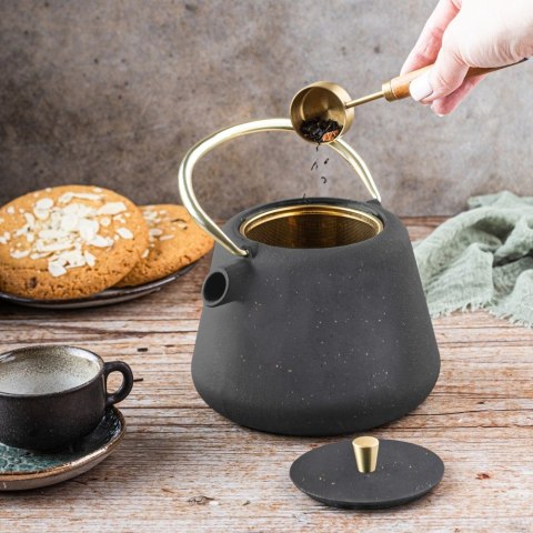 CZAJNICZEK ŻELIWNY ZAPARZACZ DO HERBATY KAWY 1.0L KINGHOFF KH-1932