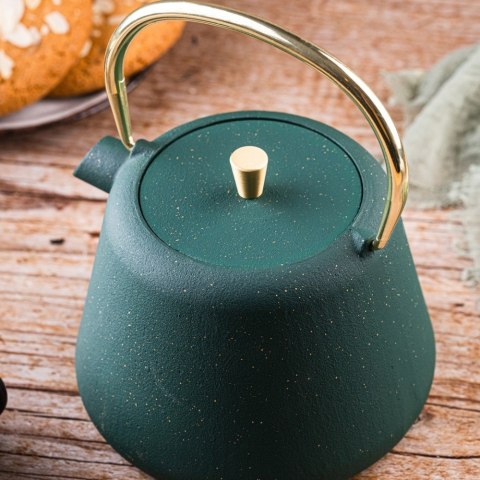 CZAJNICZEK ŻELIWNY ZAPARZACZ DO HERBATY KAWY 1.0L KINGHOFF KH-1933