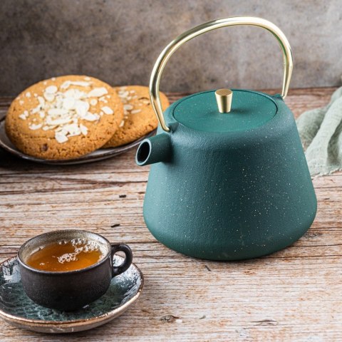 CZAJNICZEK ŻELIWNY ZAPARZACZ DO HERBATY KAWY 1.0L KINGHOFF KH-1933