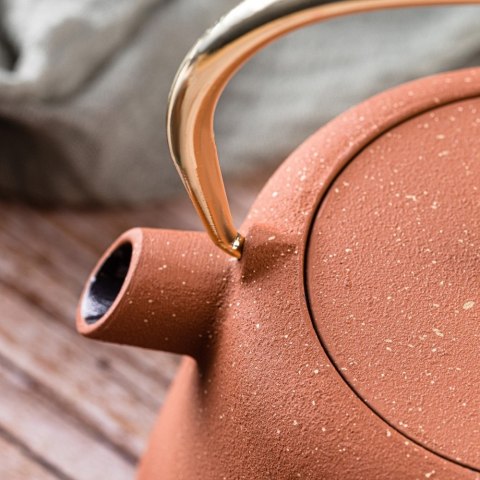 CZAJNICZEK ŻELIWNY ZAPARZACZ DO HERBATY KAWY 1.0L KINGHOFF KH-1934