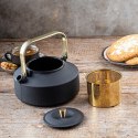 CZAJNICZEK ŻELIWNY ZAPARZACZ DO HERBATY KAWY 1.0L KINGHOFF KH-1935