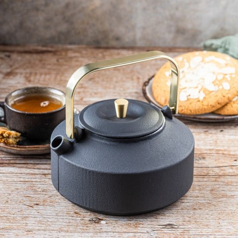 CZAJNICZEK ŻELIWNY ZAPARZACZ DO HERBATY KAWY 1.0L KINGHOFF KH-1935