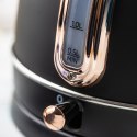 CZAJNIK ELEKTRYCZNY Z TERMOMETREM STAL NIERDZEWNA 1.8L 2200W KLAUSBERG KB-7905 CZARNY/ROSE GOLD