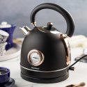 CZAJNIK ELEKTRYCZNY Z TERMOMETREM STAL NIERDZEWNA 1.8L 2200W KLAUSBERG KB-7905 CZARNY/ROSE GOLD