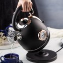 CZAJNIK ELEKTRYCZNY Z TERMOMETREM STAL NIERDZEWNA 1.8L 2200W KLAUSBERG KB-7905 CZARNY/ROSE GOLD