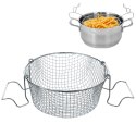 KOSZYK DO SMAŻENIA FRYTEK W GŁĘBOKIM OLEJU TŁUSZCZU SITKO NA FRYTKI 18X18 CM ORION 124451