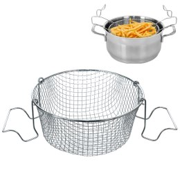 KOSZYK DO SMAŻENIA FRYTEK W GŁĘBOKIM OLEJU TŁUSZCZU SITKO NA FRYTKI 18X18 CM ORION 124451