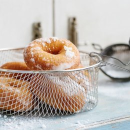 KOSZYK DO SMAŻENIA FRYTEK W GŁĘBOKIM OLEJU TŁUSZCZU SITKO NA FRYTKI 18X18 CM ORION 124451