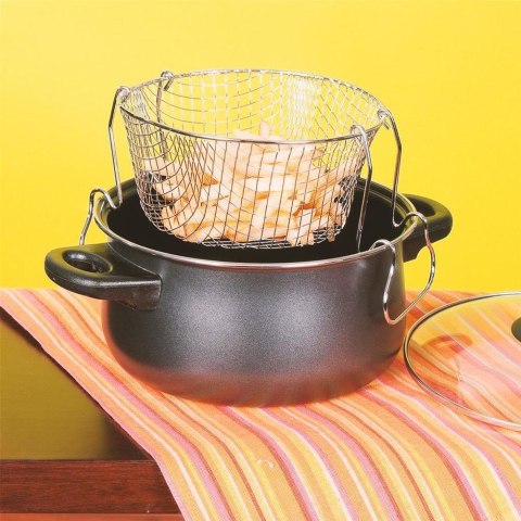 KOSZYK DO SMAŻENIA FRYTEK W GŁĘBOKIM OLEJU TŁUSZCZU SITKO NA FRYTKI 18X18 CM ORION 124451