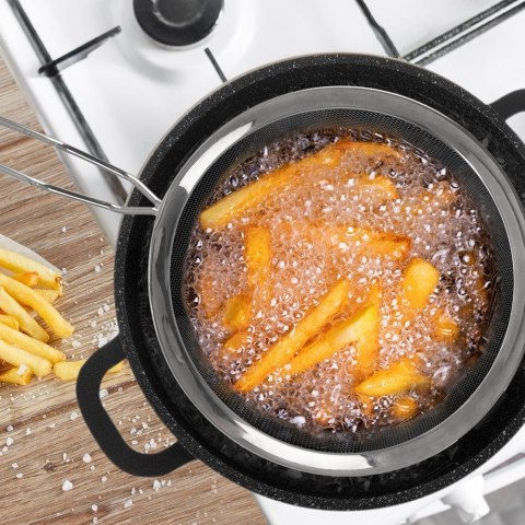 KOSZYK DO SMAŻENIA SERWOWANIA FRYTEK SITKO NA FRYTKI 35,5X19,5 CM ORION 124478