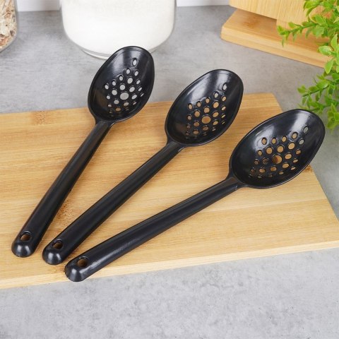 ŁYŻKA CEDZAKOWA KUCHENNA 17.5CM ZESTAW ŁYŻEK PRZYBORÓW 3-ELE ALPINA 259262