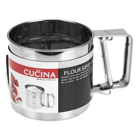 PRZESIEWAK DO MĄKI STALOWY PRZESIEWACZ SITKO 10CM LA CUCINA 124442