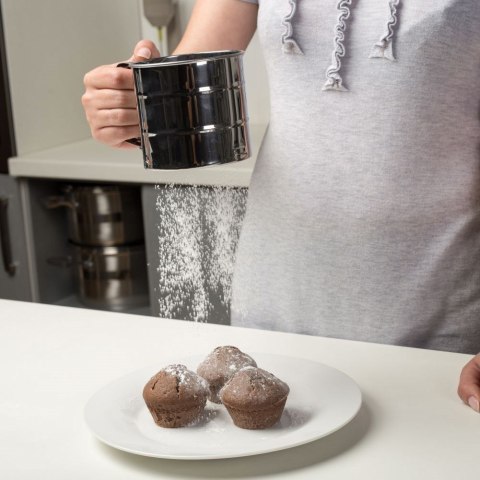 PRZESIEWAK DO MĄKI STALOWY PRZESIEWACZ SITKO ACER 10,5 CM NAVA 10-186-012