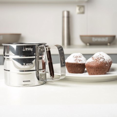 PRZESIEWAK DO MĄKI STALOWY PRZESIEWACZ SITKO ACER 10,5 CM NAVA 10-186-012