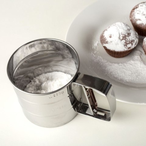 PRZESIEWAK DO MĄKI STALOWY PRZESIEWACZ SITKO ACER 10,5 CM NAVA 10-186-012