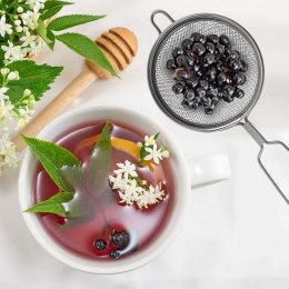 SITKO KUCHENNE MAŁE STALOWE PODWÓJNE NA KUBEK DO HERBATY CUKRU 7CM ORION 124474