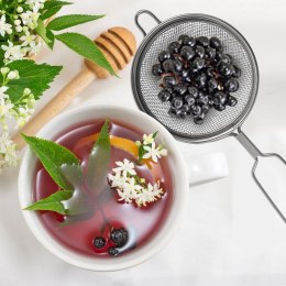 SITKO KUCHENNE MAŁE STALOWE PODWÓJNE NA KUBEK DO HERBATY CUKRU 9.5CM ORION 124475