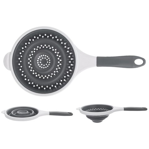 SITKO KUCHENNE SILIKONOWE SKŁADANE DURSZLAK SITO CEDZAK KEMP 20CM ORION 124471