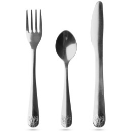 SZTUĆCE DLA DZIECI DZIECKA WIDELEC NÓŻ ŁYŻECZKA 3-ELE STALOWE MOTYL KIDS COLLECTION 139184-M