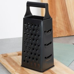 TARKA KUCHENNA DO WARZYW SERA ZIEMNIAKÓW OWOCÓW STALOWA CZARNA 4-STRONNA 25CM EXCELLENT HOUSEWARE 259714