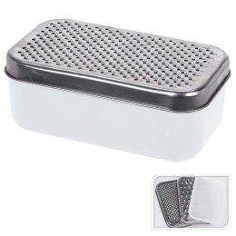 TARKA KUCHENNA DO WARZYW SERA ZIEMNIAKÓW OWOCÓW STALOWA Z POJEMNIKIEM BIAŁA EXCELLENT HOUSEWARE 259089-B