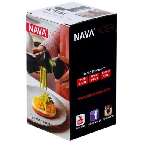 TEMPERÓWKA DO WARZYW SPAGHETTI 2W1 DEKORATOR NÓŻ DO WARZYW ACER NAVA 10-100-009