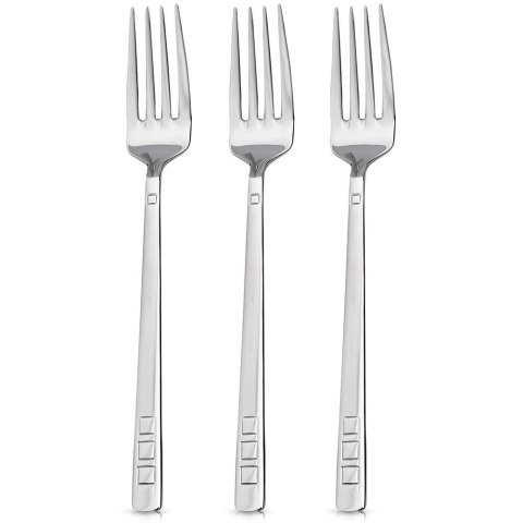 WIDELCE OBIADOWE STOŁOWE 3-ELE KOMPLET WIDELCÓW ZE STALI NIERDZEWNEJ HARMONY NAVA 10-121-051