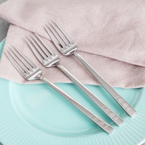 WIDELCE OBIADOWE STOŁOWE 3-ELE KOMPLET WIDELCÓW ZE STALI NIERDZEWNEJ HARMONY NAVA 10-121-051