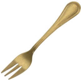 WIDELCZYKI DESEROWE DO CIASTA PRZEKĄSEK STALOWE ZŁOTE 4-ELE EXCELLENT HOUSEWARE 142362