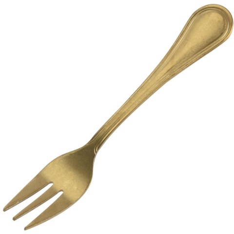 WIDELCZYKI DESEROWE DO CIASTA PRZEKĄSEK STALOWE ZŁOTE 4-ELE EXCELLENT HOUSEWARE 142362