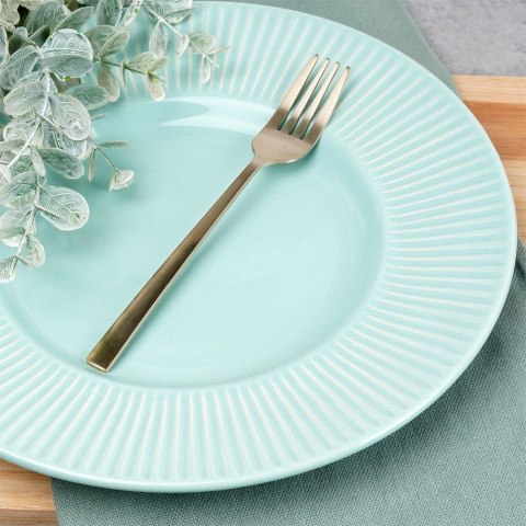 WIDELCZYKI DESEROWE DO CIASTA PRZEKĄSEK STALOWE ZŁOTE 4-ELE SATYNA EXCELLENT HOUSEWARE 139768