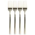 WIDELCZYKI DESEROWE DO CIASTA PRZEKĄSEK STALOWE ZŁOTE 4-ELE SATYNOWE EXCELLENT HOUSEWARE 139745