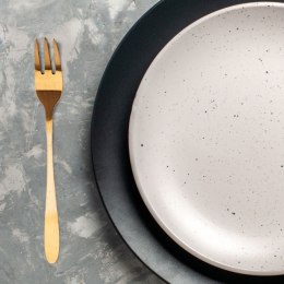 WIDELCZYKI DESEROWE DO CIASTA PRZEKĄSEK STALOWE ZŁOTE 6-ELE EXCELLENT HOUSEWARE 139007